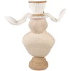 Clayre & Eef Conejo Decorativo Textil Beige 24x17x50 cm Decoración de Pascua
