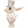 Clayre & Eef Textil Decorativo Conejo Beige Oro 18x15x39 cm Estilo Vintage