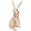 Clayre & Eef Figura Textil Decorativa Conejo Beige 25x19x54 cm