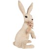 Clayre & Eef Figura Textil Decorativa Conejo Beige 25x19x54 cm