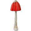 Clayre & Eef 66164 Seta Decorativa Estilo Barroco Oro Rojo Ø15x40cm
