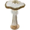 Clayre & Eef Seta decorativa Blanco-Oro Ø26x43cm Decoración barroca de plástico