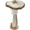 Clayre & Eef Seta decorativa Blanco-Oro Ø26x43cm Decoración barroca de plástico