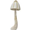 Clayre & Eef 66170W Seta Decorativa Oro Blanco Ø15x40 cm Plástico Estilo Barroco