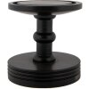 Clayre & Eef Vaso campana Ø17x40cm Transparente con base de madera negra