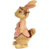 Clayre & Eef Conejo Decorativo Poliresina Marrón Rosa 3x3x5 cm Estilo Campestre