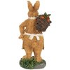Clayre & Eef 6PR5720 Conejo Decorativo Poliresina 5x5x13 cm Estilo Campestre