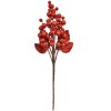 Clayre & Eef 66153R Rama decorativa rojo-marrón 8x6x34 cm Decoración navideña