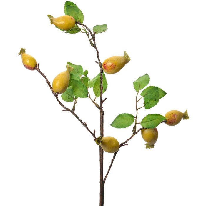 Clayre & Eef rama decorativa fruta amarilla plástico 50 cm