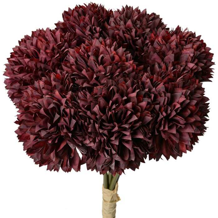 Clayre & Eef Ramo de flores artificial rojo 8 piezas 15x15x32 cm