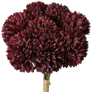 Clayre & Eef Ramo de flores artificial rojo 8 piezas...