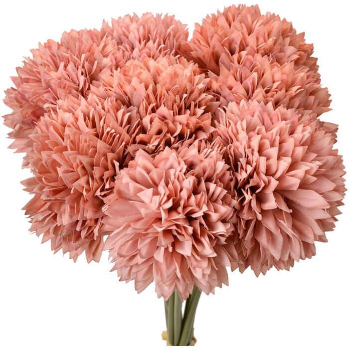 Clayre & Eef bouquet artificial 8 flores rosa 15x15x32 cm
