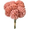Clayre & Eef bouquet artificial 8 flores rosa 15x15x32 cm