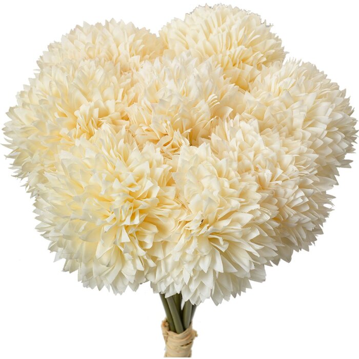 Clayre & Eef ramo artificial blanco 8 flores 15x15x32 cm