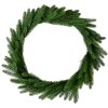 Clayre & Eef 50819 Corona de Navidad verde Ø 65x10 cm estilo campestre
