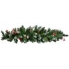 Clayre & Eef 50822 Rama de Navidad verde rojo 35x10x110 cm plástico
