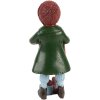 Clayre & Eef 6PR5722 Figurita de Navidad niño verde rojo 12cm poliresina estilo campestre