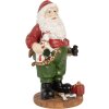 Clayre & Eef 6PR5724 Papá Noel estilo campestre figura decorativa 8x6x13 cm