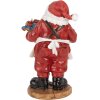 Clayre & Eef 6PR5725 Figura Papá Noel Rojo Blanco 8x6x13 cm Poliresina