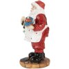 Clayre & Eef 6PR5725 Figura Papá Noel Rojo Blanco 8x6x13 cm Poliresina