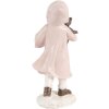 Clayre & Eef 6PR5727 Figurita de Navidad Niño Rosa 12cm Estilo Campestre Poliresina