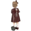 Clayre & Eef Figurita Decorativa Niño con Osito Marrón Verde 6x5x15 cm