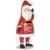 Clayre & Eef 6Y5853 Buzón Papá Noel Rojo Blanco 16x14x35 cm