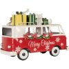 Clayre & Eef 6Y5855 Modelo Autobús LED Rojo Blanco 31x15x21 cm Funciona con pilas