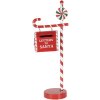 Clayre & Eef 6Y5857 Buzón decoración navideña rojo blanco 20x12x51 cm