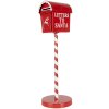 Clayre & Eef Buzón Cartas a Papá Noel Rojo Ø15x50cm Country Style Metal