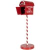 Clayre & Eef Buzón Cartas a Papá Noel Rojo Ø15x50cm Country Style Metal