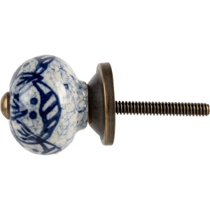 Clayre & Eef Pomo Cerámica Azul Ø3cm...