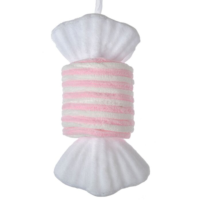 Clayre & Eef 66111P Colgante Candy Rosa Blanco 11x8x20 cm
