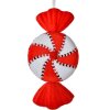 Clayre & Eef Etiqueta de Navidad caramelo rojo blanco 13x5x25 cm