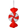 Clayre & Eef Etiqueta de Navidad caramelo rojo blanco 13x5x25 cm