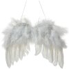 Clayre & Eef 66135 Colgante Alas de Ángel Blanco 20x1x16 cm