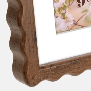 ZEP Marco de madera Lione Marrón Naturaleza 13x18 a 30x40 Passepartout Vintage