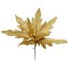 Clayre & Eef 66125 Flor de Navidad oro Ø 48x50 cm plástico purpurina