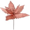 Clayre & Eef 66126 Decoración Navideña Flor Rosa Ø46x52cm Plástico