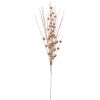 Clayre & Eef Decoración navideña rosa 12x6x63 cm rama de plástico purpurina