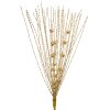 Clayre & Eef 66130 Decoración navideña de plástico dorado 12x4x60 cm