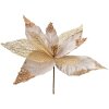 Clayre & Eef 66133 Decoración Navideña Flor Oro Ø 44x37 cm