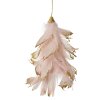Clayre & Eef Percha Flor Rosa Purpurina 14x11x7 cm
