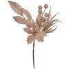 Clayre & Eef Rama Decorativa Rosa 7x5x25 cm Rama Brillante Decoración Navideña Plástico