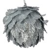 Clayre & Eef Flor de decoración navideña set de 3 plata Ø 8x8 cm