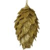 Clayre & Eef 66173GO Decoración Navideña Flor Oro Set de 3 Ø7x13cm