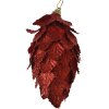 Clayre & Eef Abeto Set 3pcs Rojo Ø7x13cm Decoración Navideña Plástico