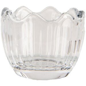 Clayre & Eef tarro de almacenaje conejo cristal transparente Ø6x11cm estilo country
