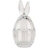 Clayre & Eef tarro de almacenaje conejo cristal transparente Ø6x11cm estilo country