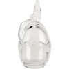 Clayre & Eef 6GL4950 Tarro de almacenaje conejo cristal transparente 6x6x12 cm estilo campestre